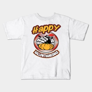 Happy Hallowthanksmas Kids T-Shirt